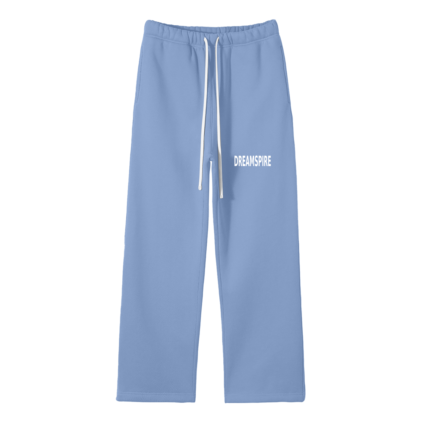 Streetwear Unisex Solid Color Fleece Straight Leg Pants
