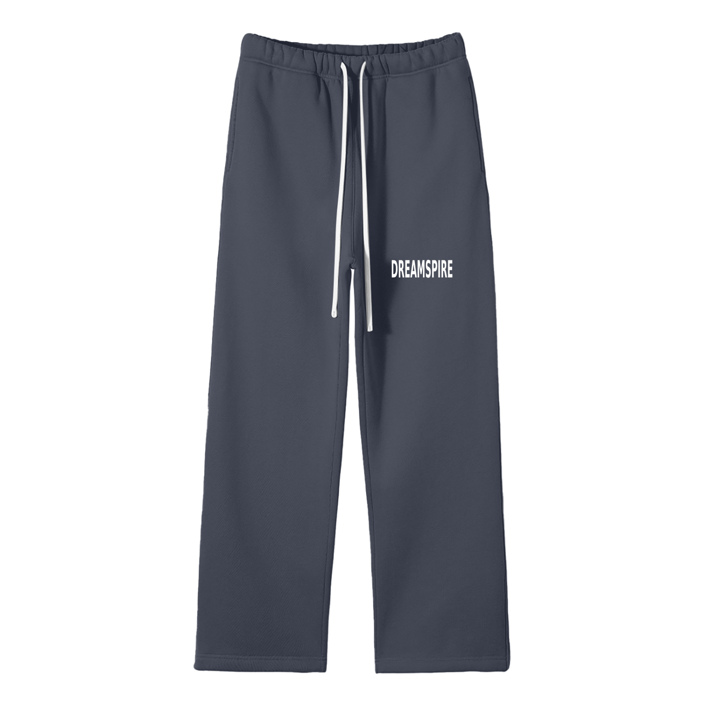 Streetwear Unisex Solid Color Fleece Straight Leg Pants