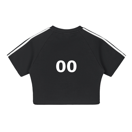 Dreamspire Baseball Taped Cooling Performance Crop Top