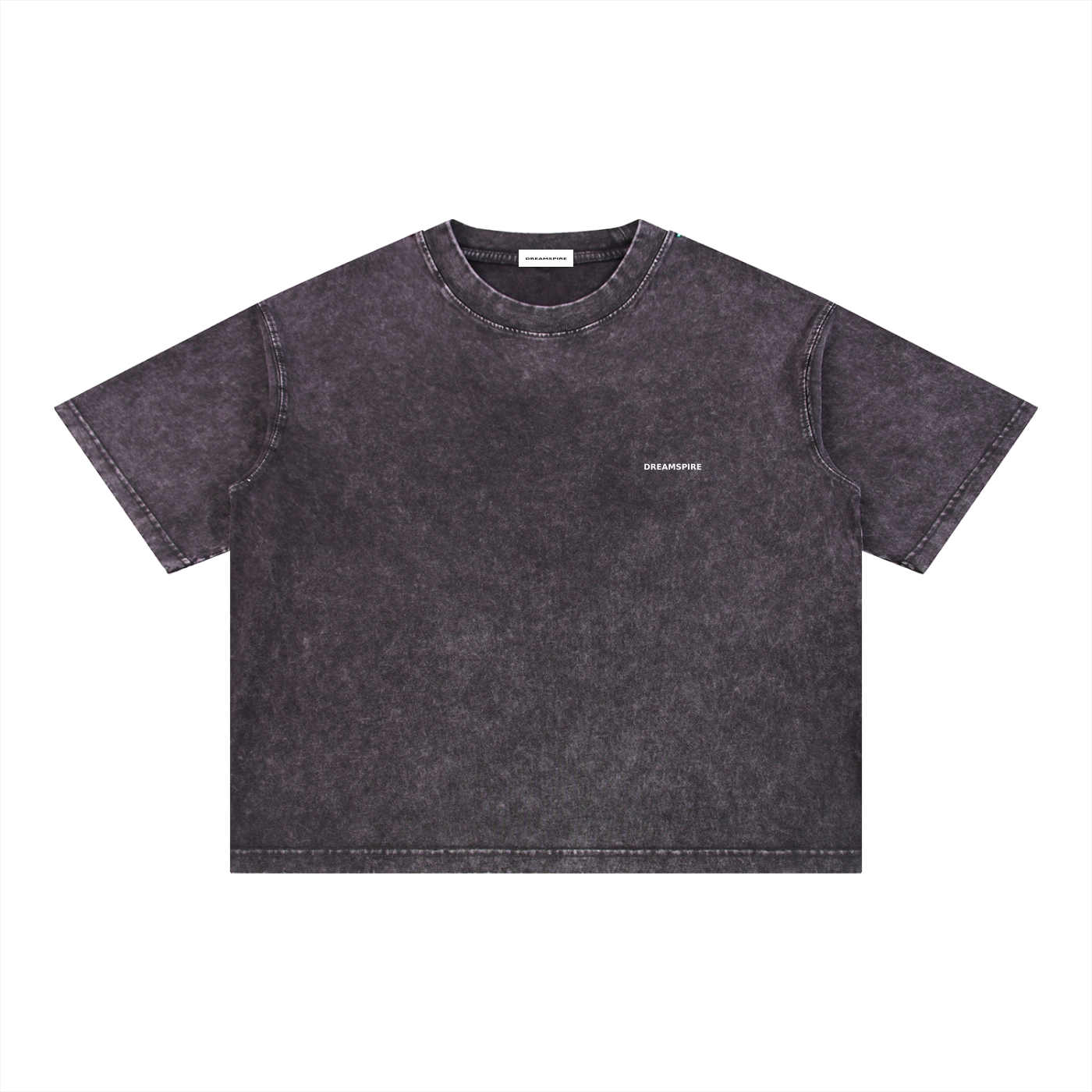 Dreamspire Classic logo Mineral Wash Boxy Cotton T-Shirt