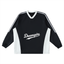 Dreamspire Baseball Color-Block V-Neck Long-Sleeve T-Shirt