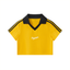 Dreamspire Baseball logo Contrast Collar Striped Cropped Jersey