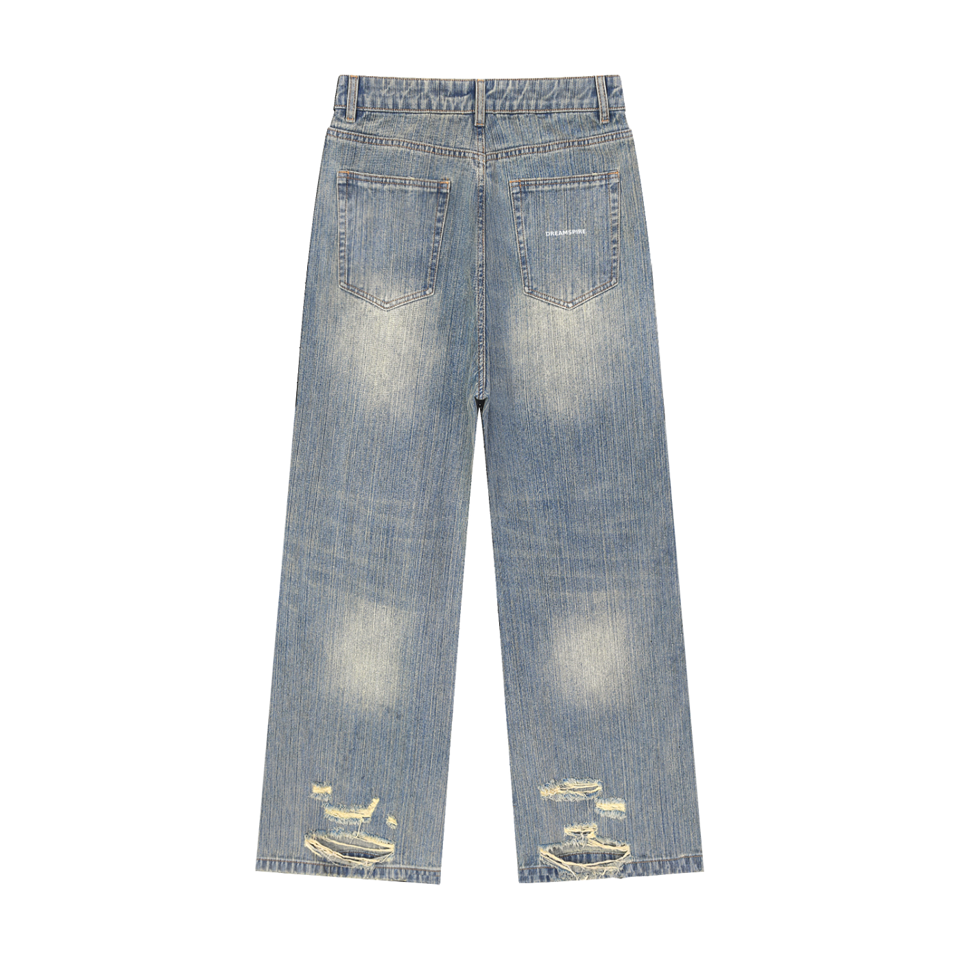 Dreamspire Classic logo Vintage Wash Distressed Denim Jeans