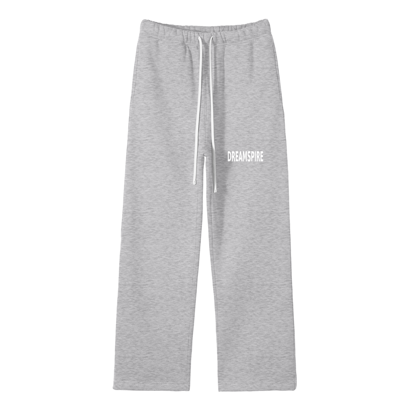 Streetwear Unisex Solid Color Fleece Straight Leg Pants