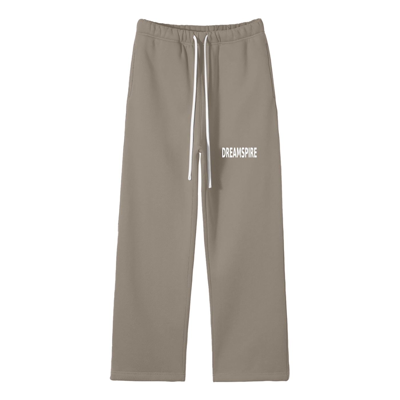 Streetwear Unisex Solid Color Fleece Straight Leg Pants