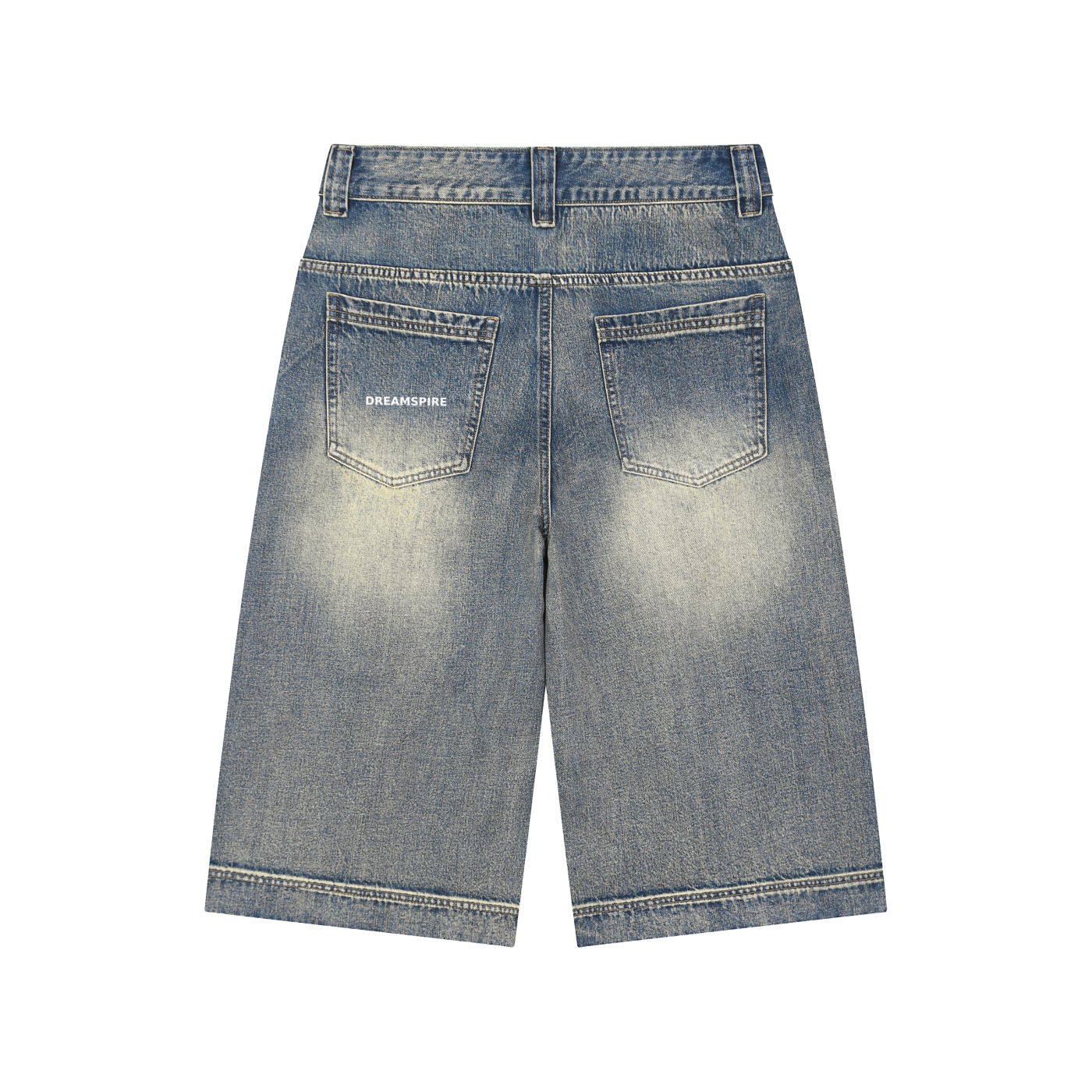 Dreamspire Classic logo Vintage Wash Baggy Denim Shorts