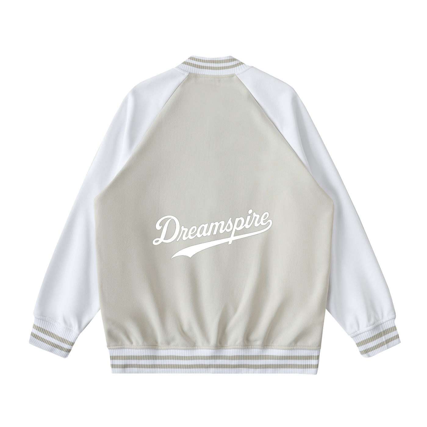 Two Tone Raglan Sleeve Varsity Jacket