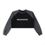 Dreamspire Classic Logo Raw-Hem Color-Block Raglan Crop Sweatshirt