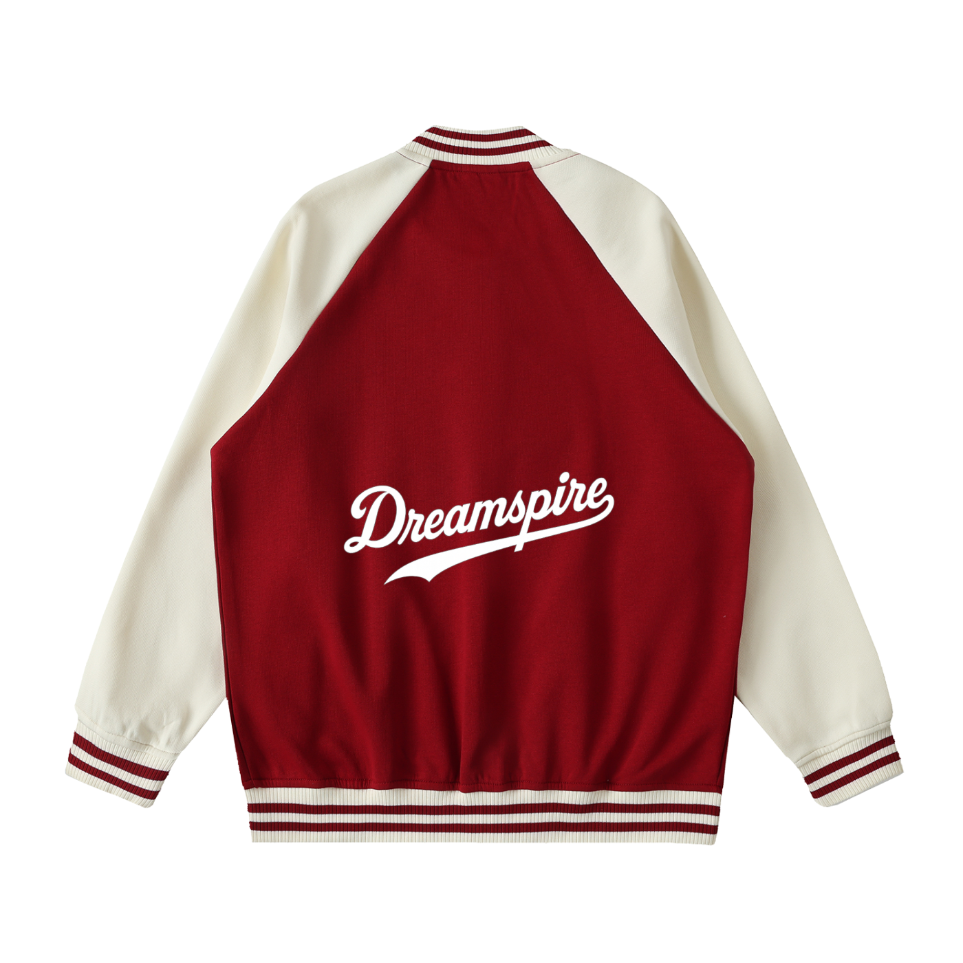 Two Tone Raglan Sleeve Varsity Jacket