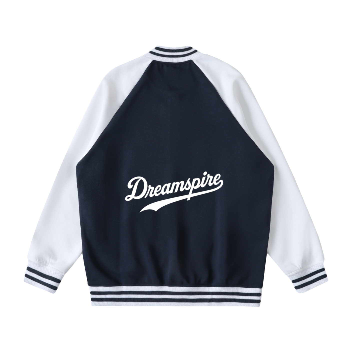 Two Tone Raglan Sleeve Varsity Jacket