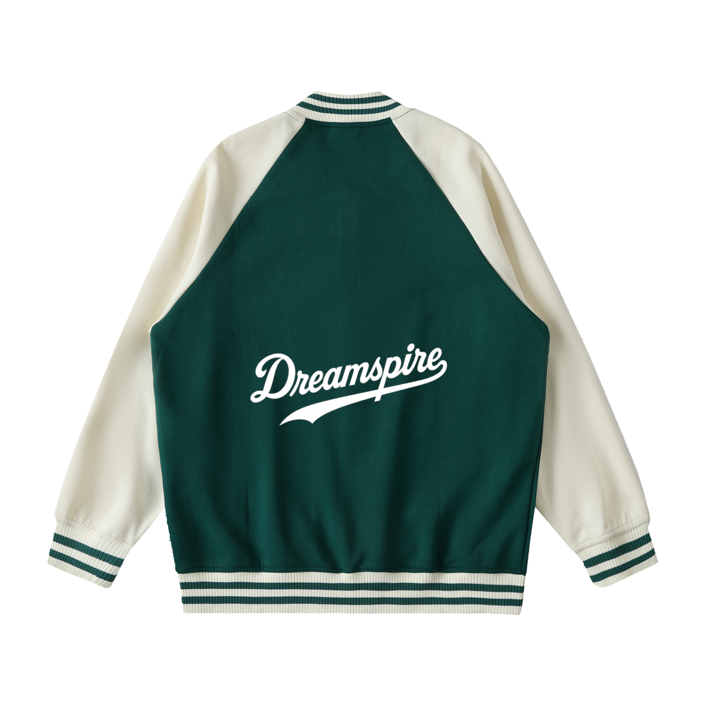 Two Tone Raglan Sleeve Varsity Jacket