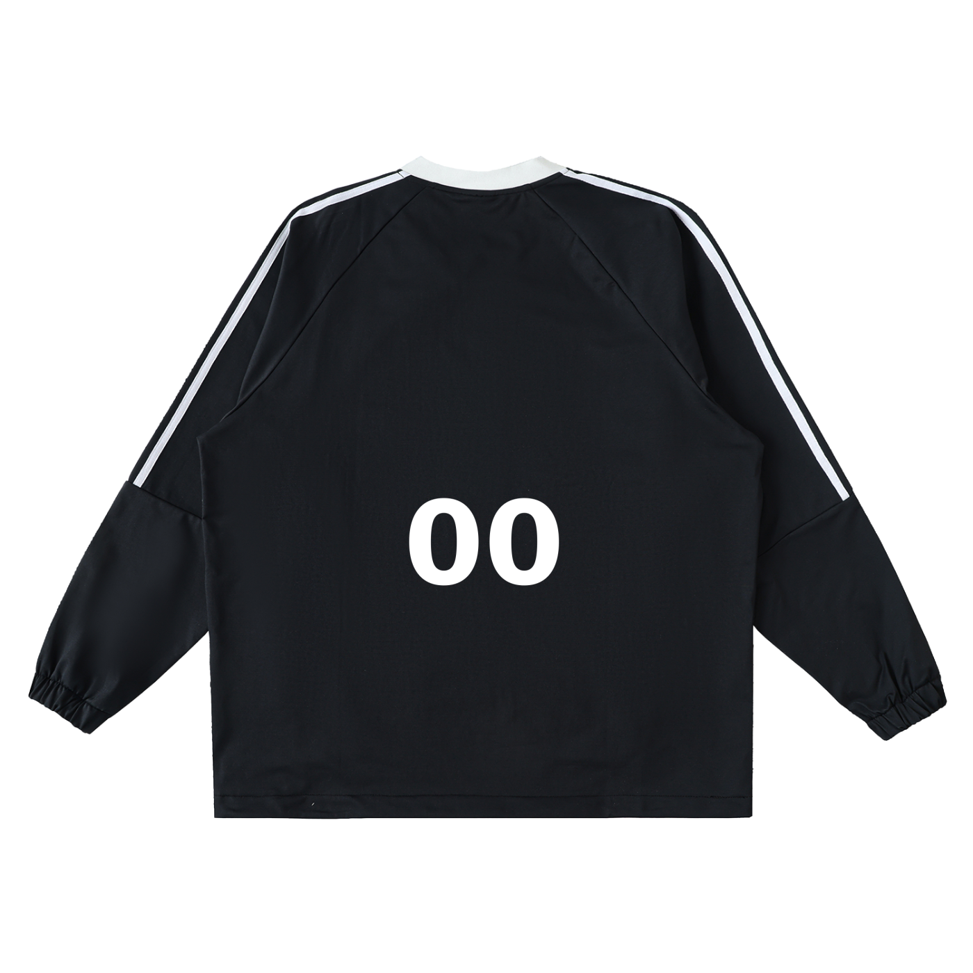Color-Block V-Neck Long-Sleeve T-Shirt