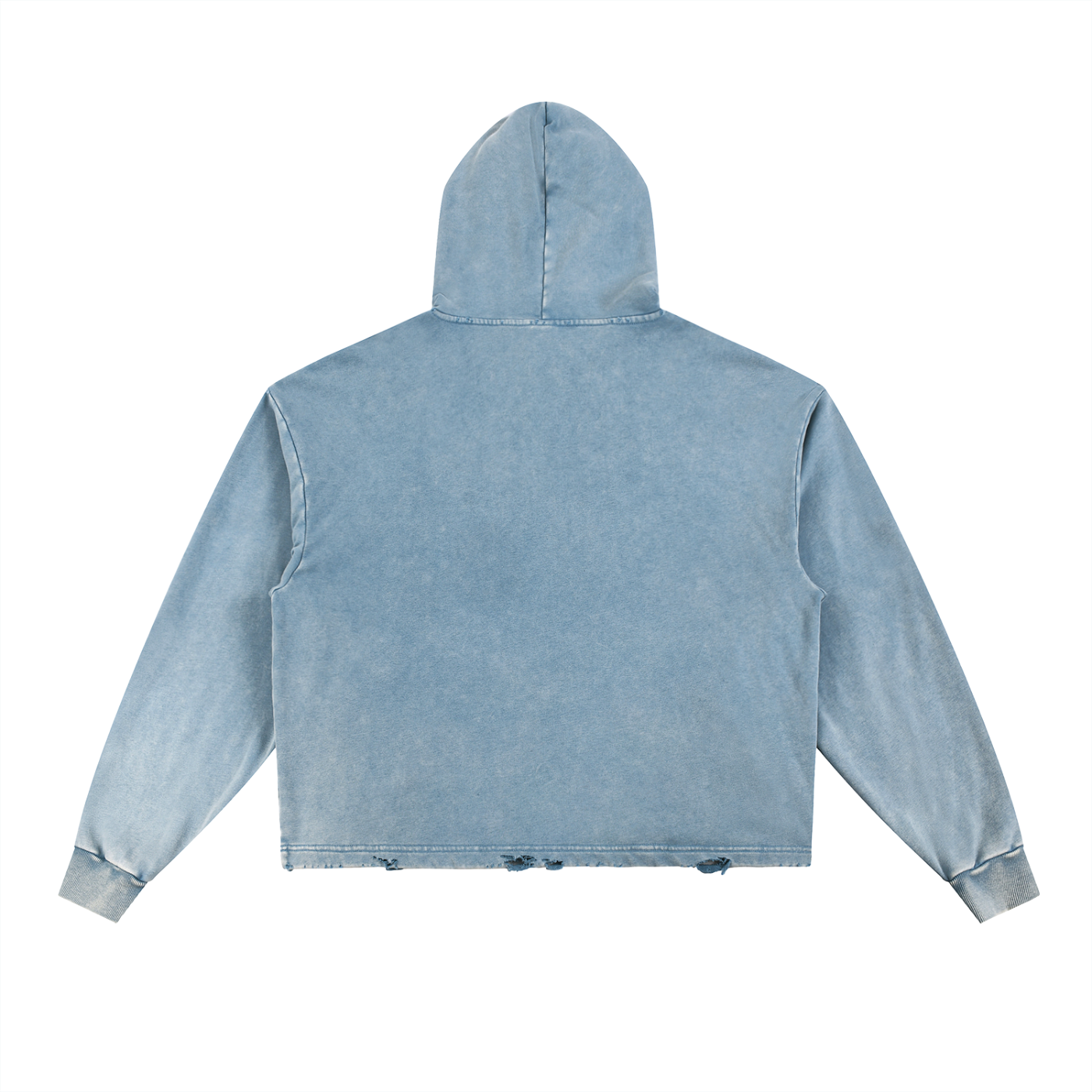Dreamspire Classic Logo Vintage Washed Frayed-Hem Hoodie
