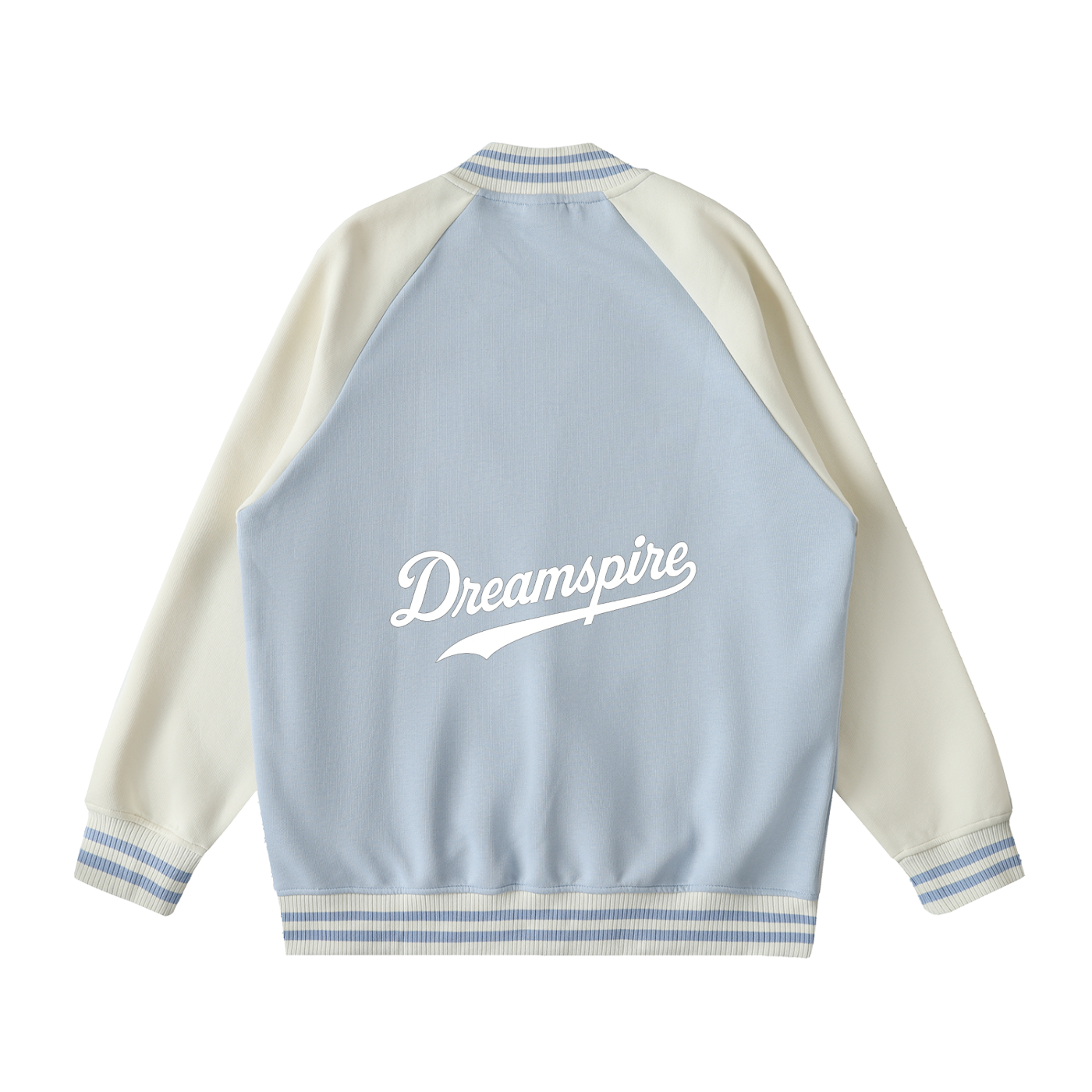 Two Tone Raglan Sleeve Varsity Jacket