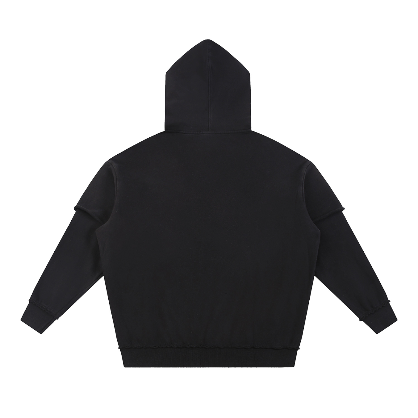 Dreamspire Classic logo Snow Washed Raw Edge Double Layered Hoodie