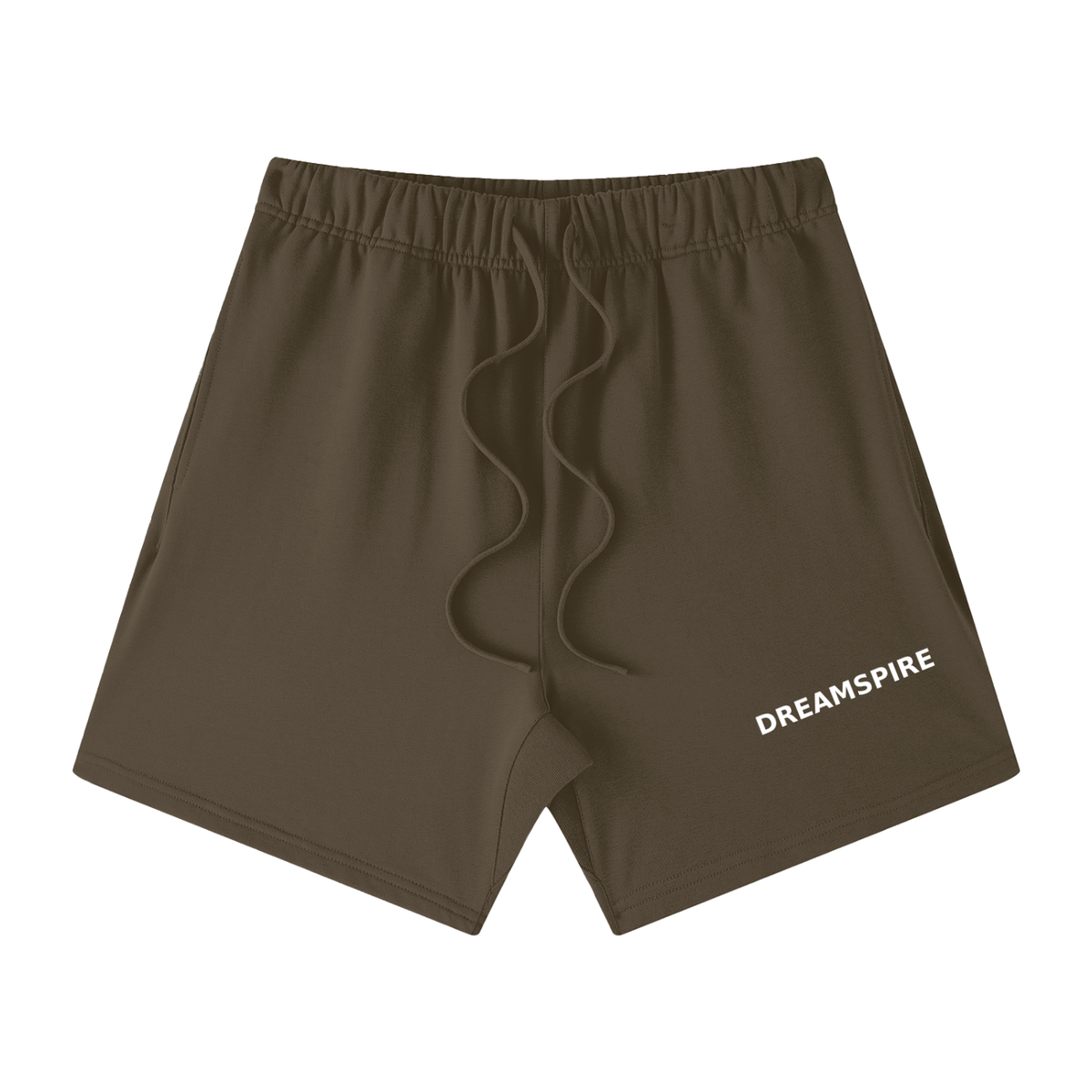 Dreamspire Classic Logo Unisex Earth Tone Loose Fit Cotton Shorts
