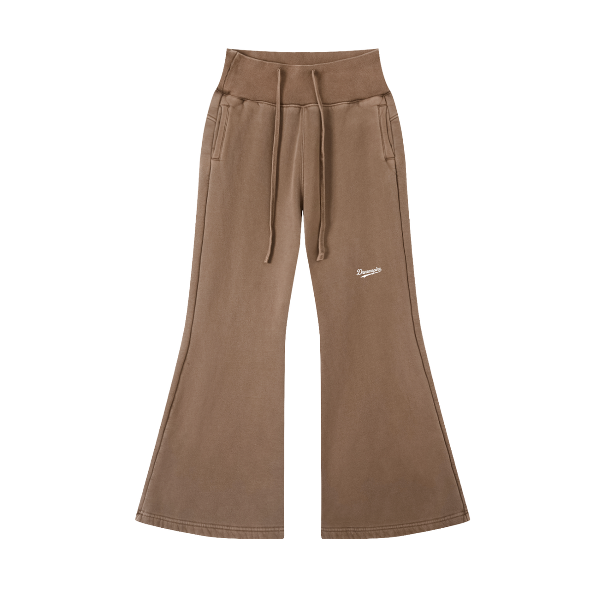 Dreamspire Baseball Female Vintage Washed Flared Fleece Pants