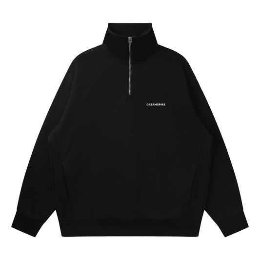 Dreamspire Classic logo Quarter-Zip Drop Shoulder Sweatshirt