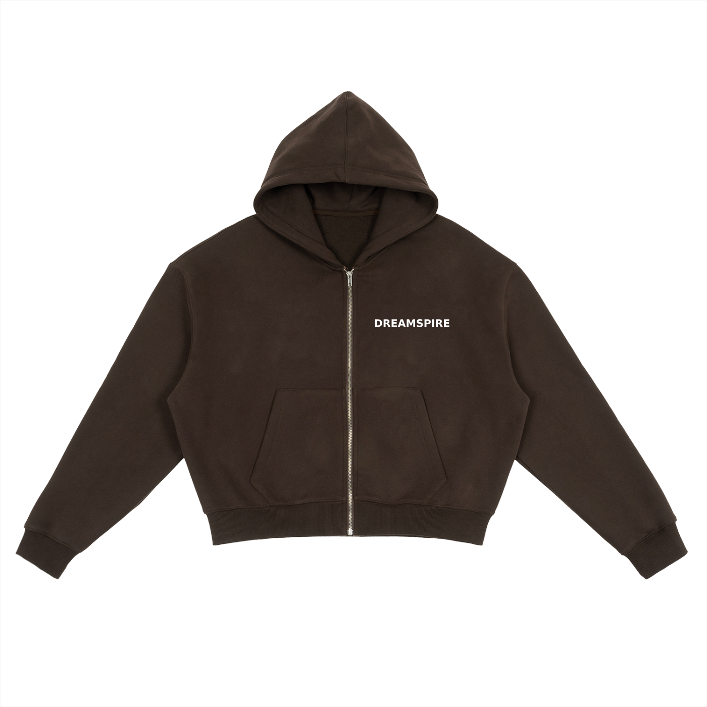 Dreamspire Classic logo Fleece Zip-Up Boxy Hoodie