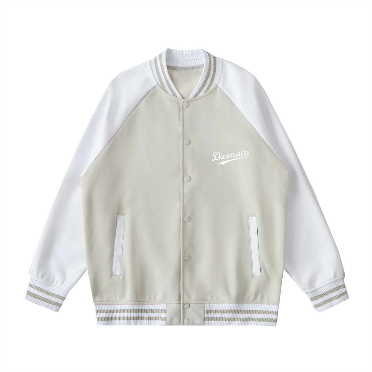 Dreamspire Baseball Two Tone Raglan Sleeve Varsity Jacket