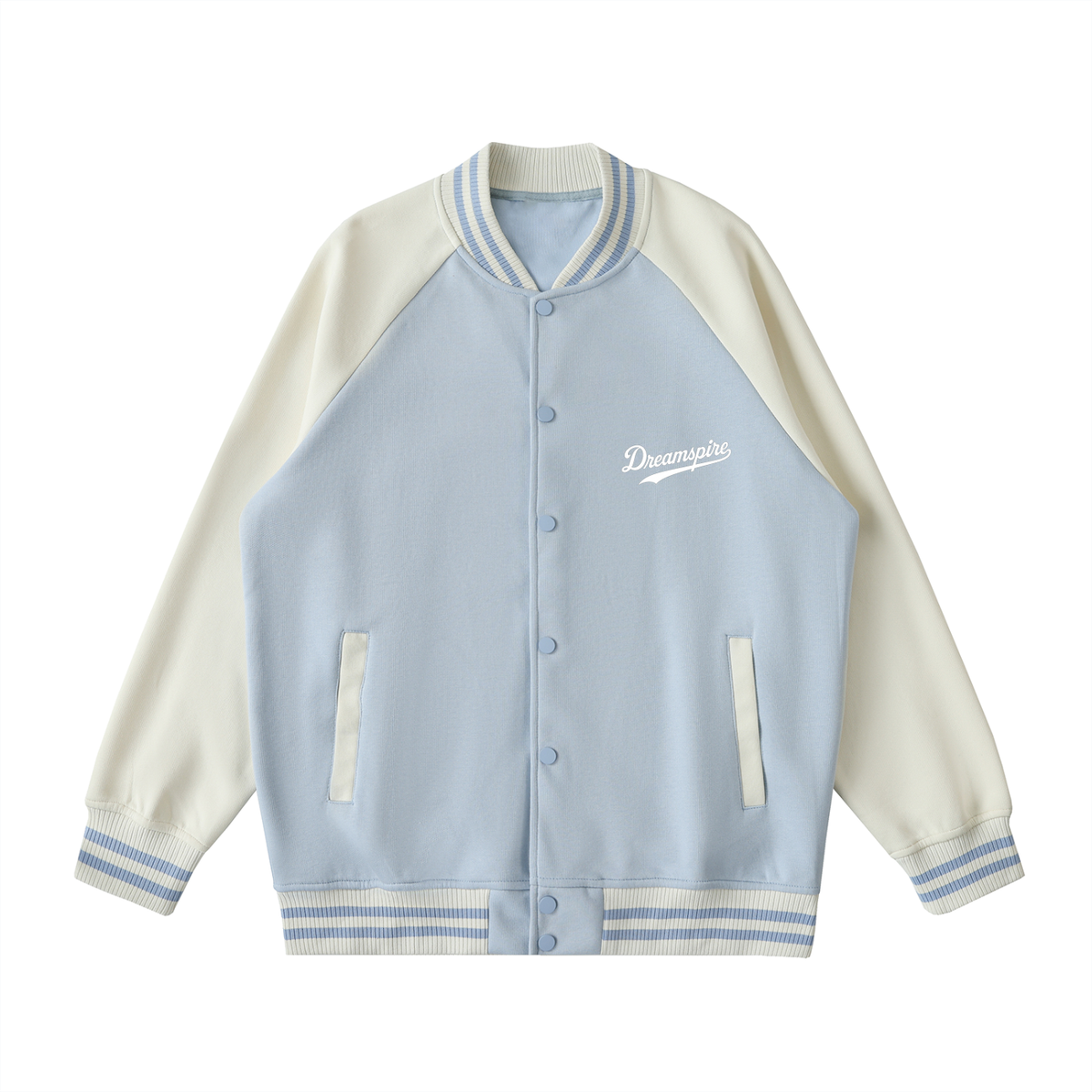 Dreamspire Baseball Two Tone Raglan Sleeve Varsity Jacket
