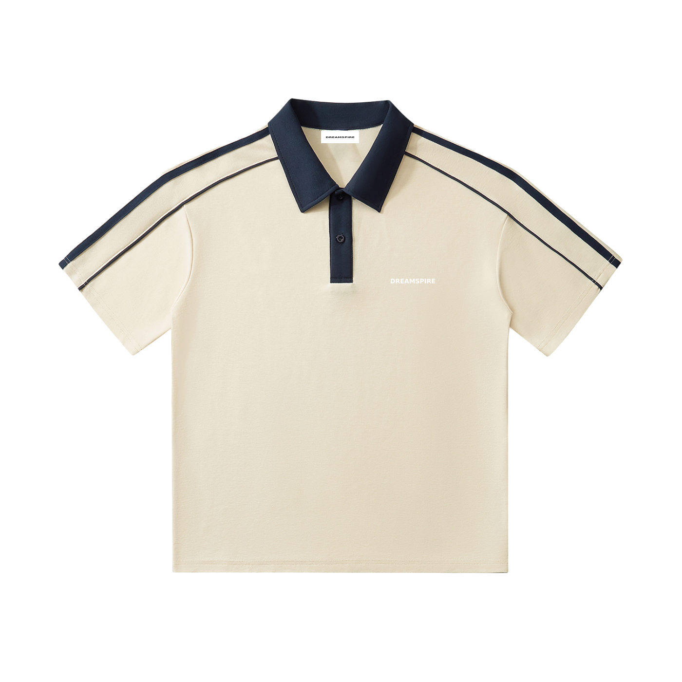 Dreamspire Classic logo Contrast Collar Short-Sleeve Polo Shirt