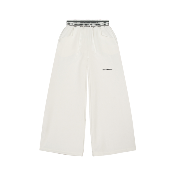 Dreamspire Classic logo Striped Waist Wide Leg Pants