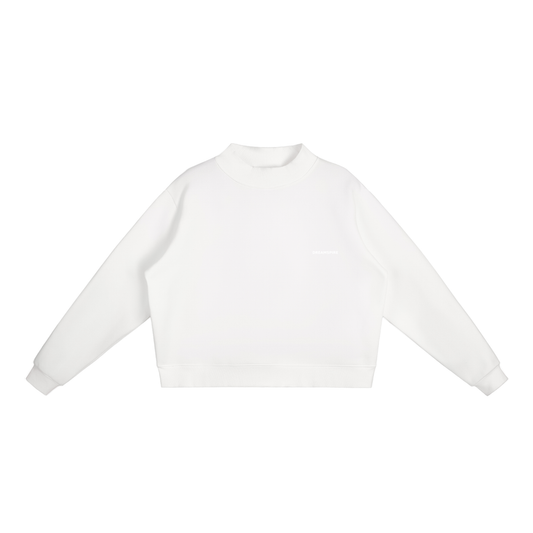 Dreamspire Classic logo Essential Fleece Mock-Neck Crew Sweatshirt