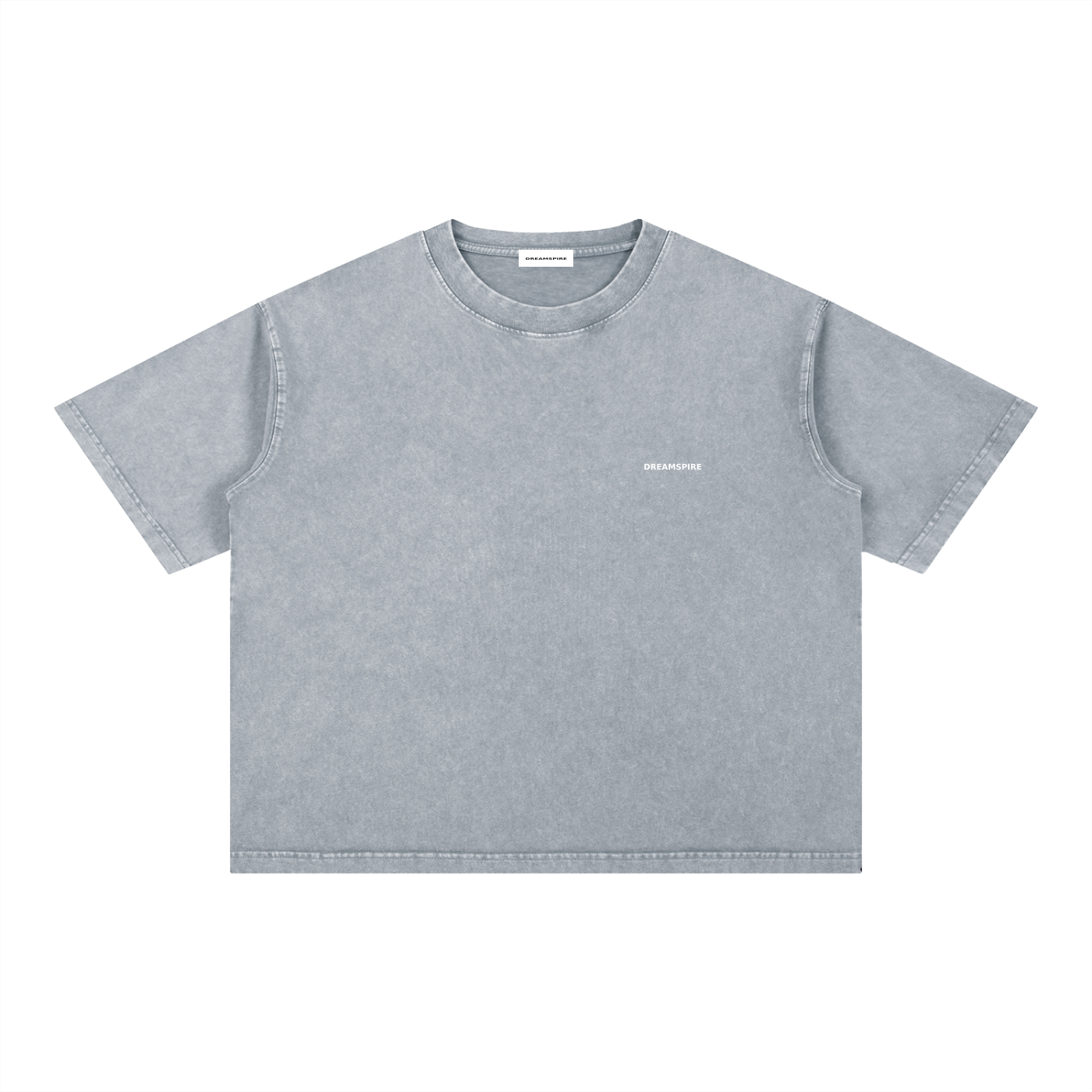 Dreamspire Classic logo Mineral Wash Boxy Cotton T-Shirt