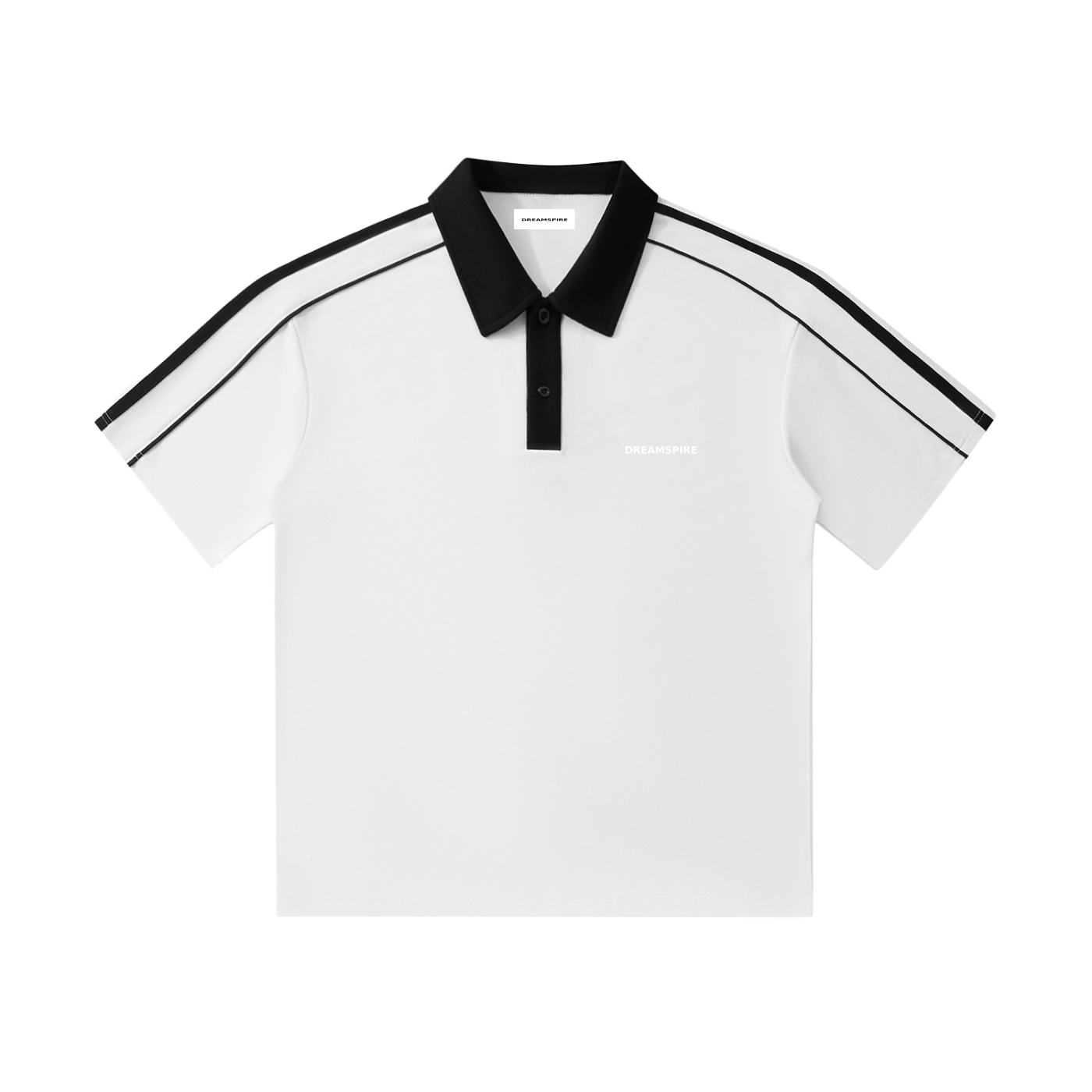 Dreamspire Classic logo Contrast Collar Short-Sleeve Polo Shirt