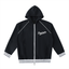 Dreamspire Baseball Striped Trim Zip-Up Hoodie