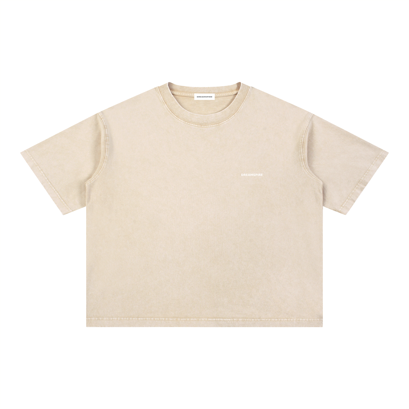 Dreamspire Classic logo Mineral Wash Boxy Cotton T-Shirt