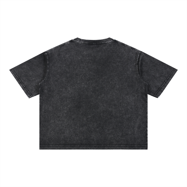 Dreamspire Classic logo Mineral Wash Boxy Cotton T-Shirt