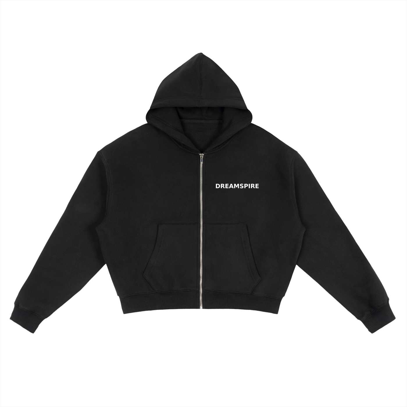 Dreamspire Classic logo Fleece Zip-Up Boxy Hoodie