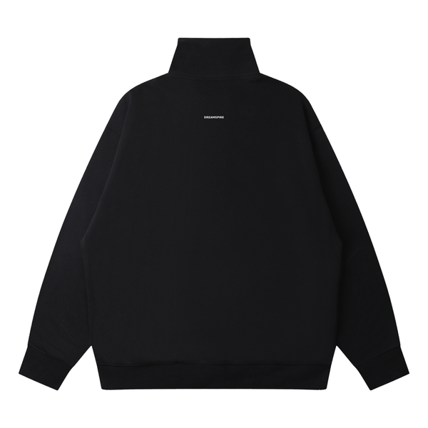 Dreamspire Classic logo Quarter-Zip Drop Shoulder Sweatshirt