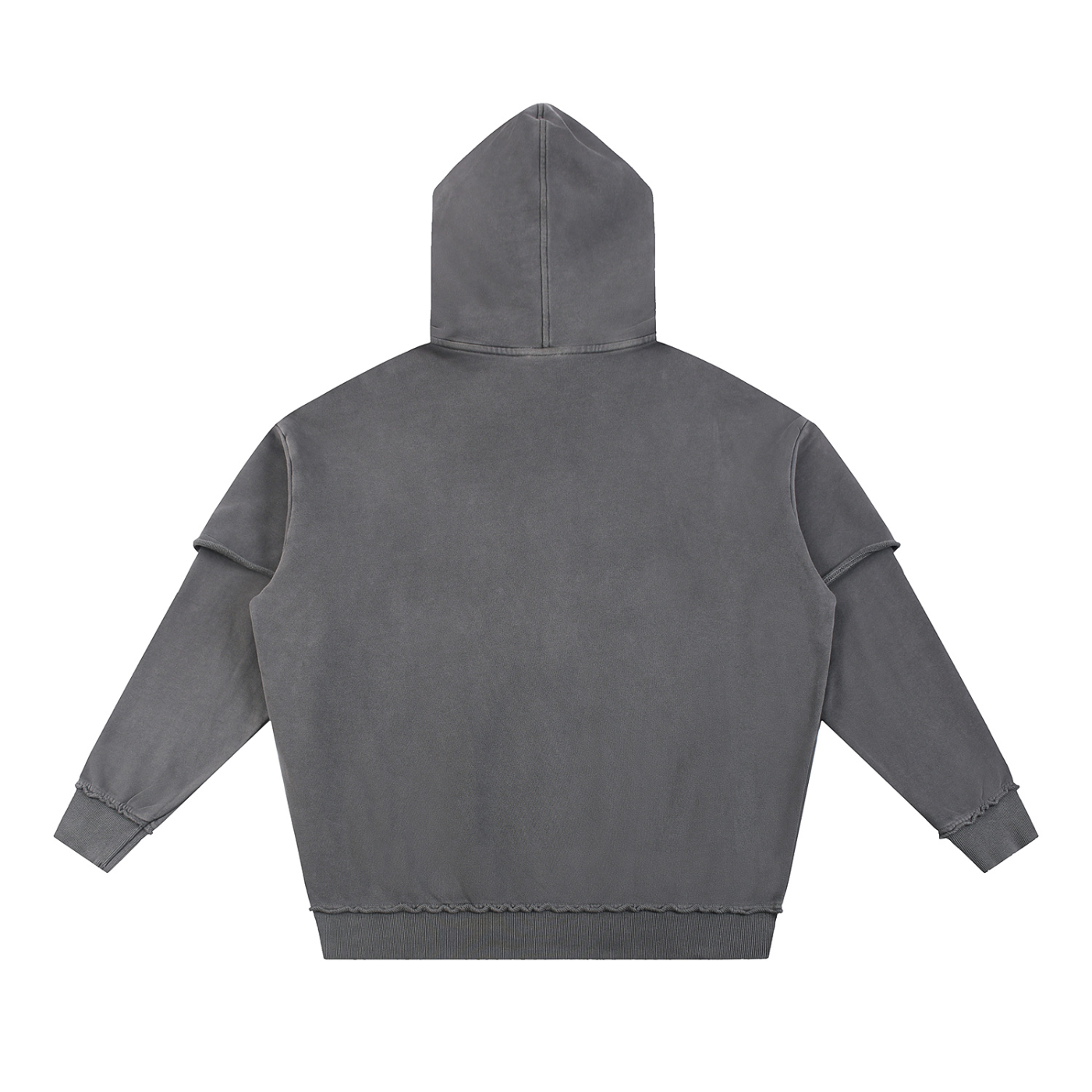 Dreamspire Classic logo Snow Washed Raw Edge Double Layered Hoodie
