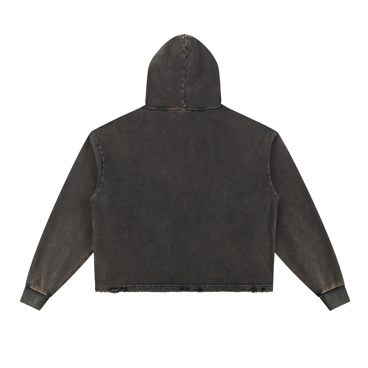 Dreamspire Classic Logo Vintage Washed Frayed-Hem Hoodie