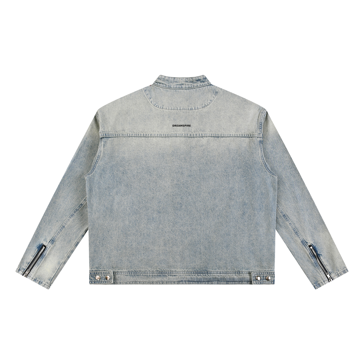Dreamspire Classic logo Vintage Wash Zip Denim Jacket