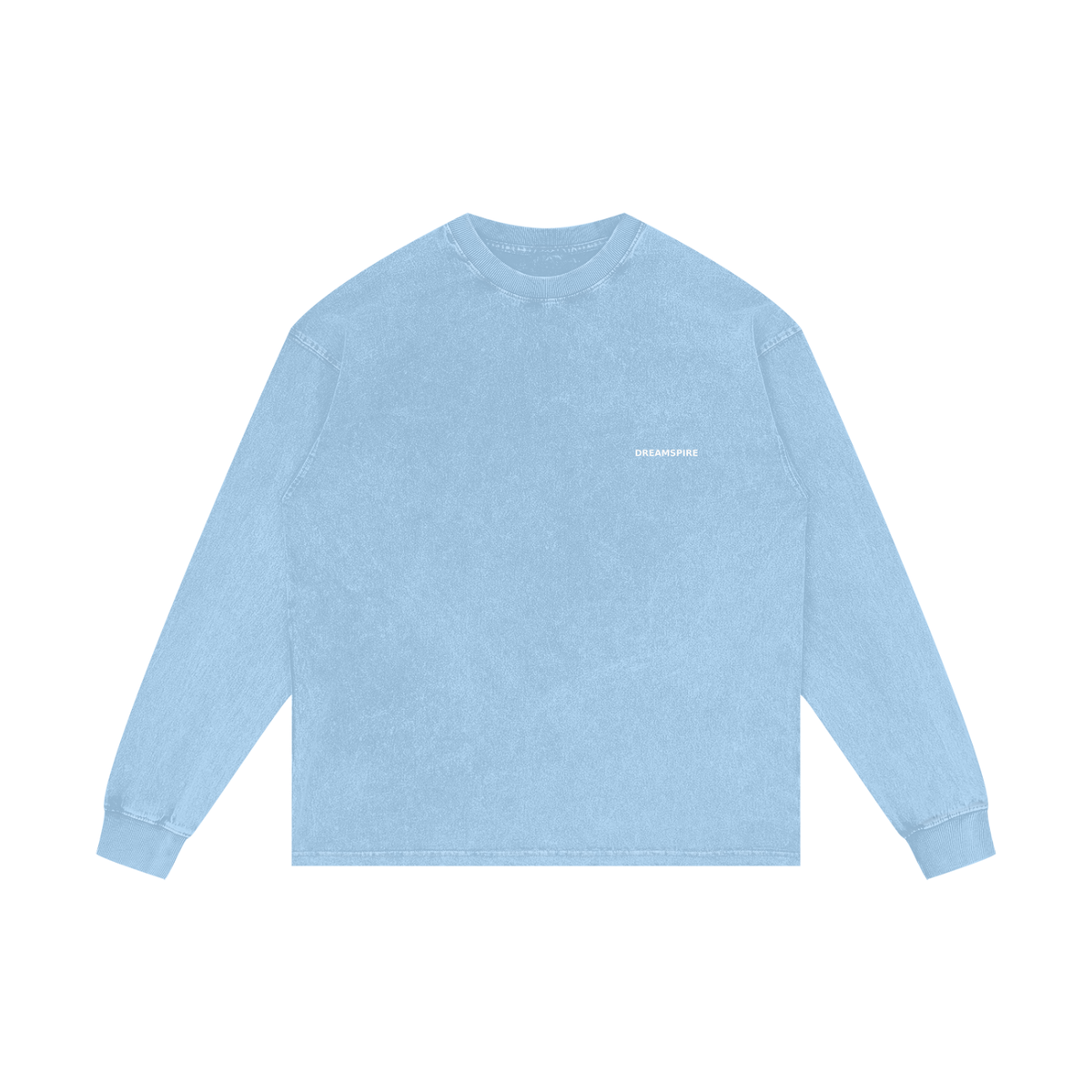 Dreamspire Classic logo Acid Wash Oversize Long Sleeve T-Shirt