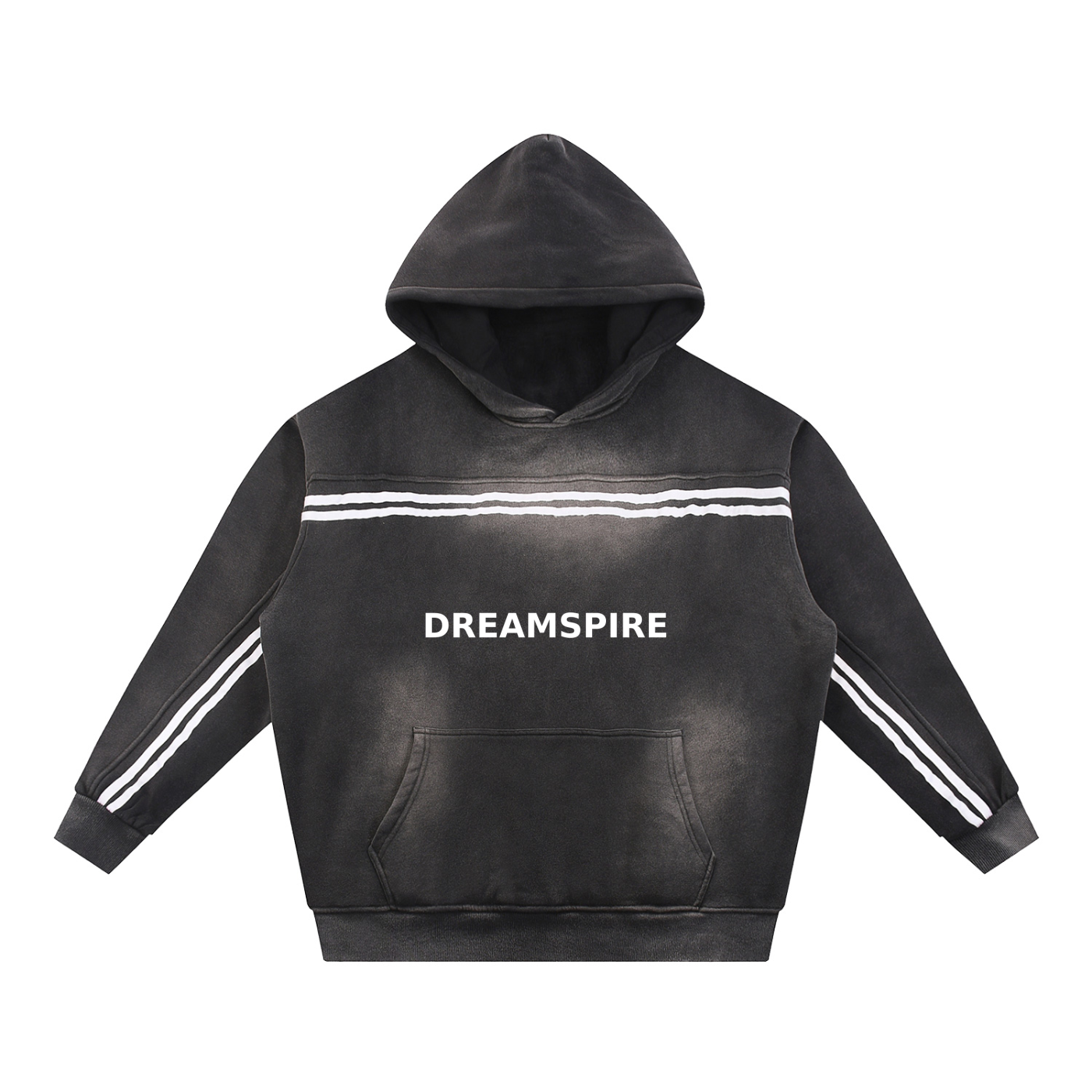 Dreamspire Classic logo Sun Fade Contrast Tape Fleece Hoodie