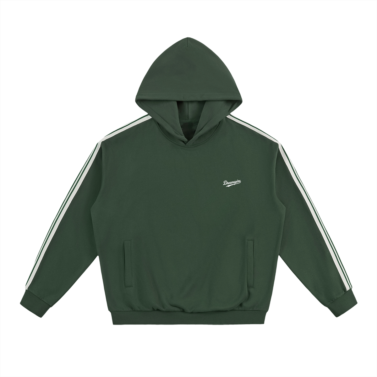 Dreamspire Baseball Side Stripe Drop-Shoulder Hoodie