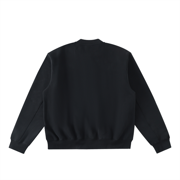 Dreamspire Classic Logo Essential Zip-Up Fleeced Varsity Jacket