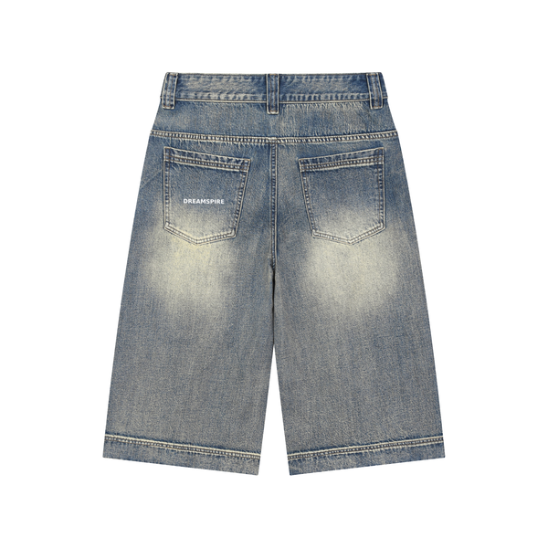 Dreamspire Classic logo Vintage Wash Baggy Denim Shorts