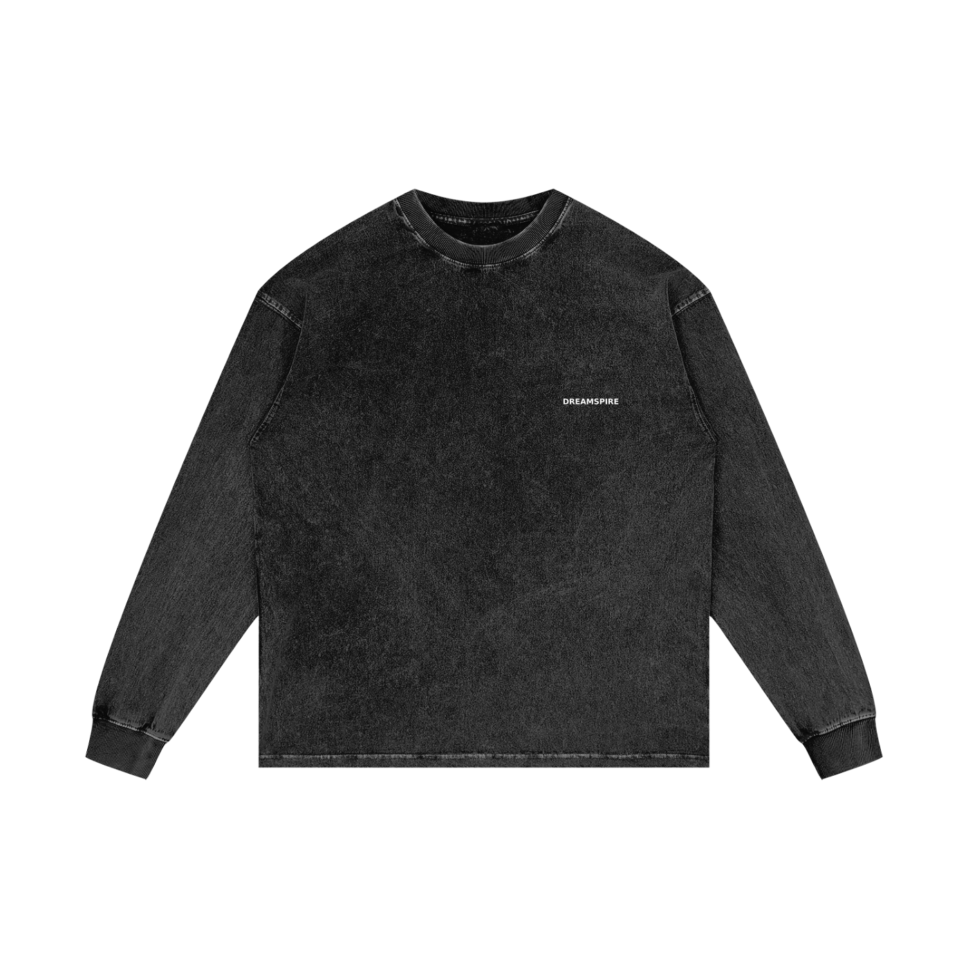 Dreamspire Classic logo Acid Wash Oversize Long Sleeve T-Shirt