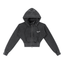 Dreamspire Baseball Female Vintage Washed Cropped Fleece Hoodie