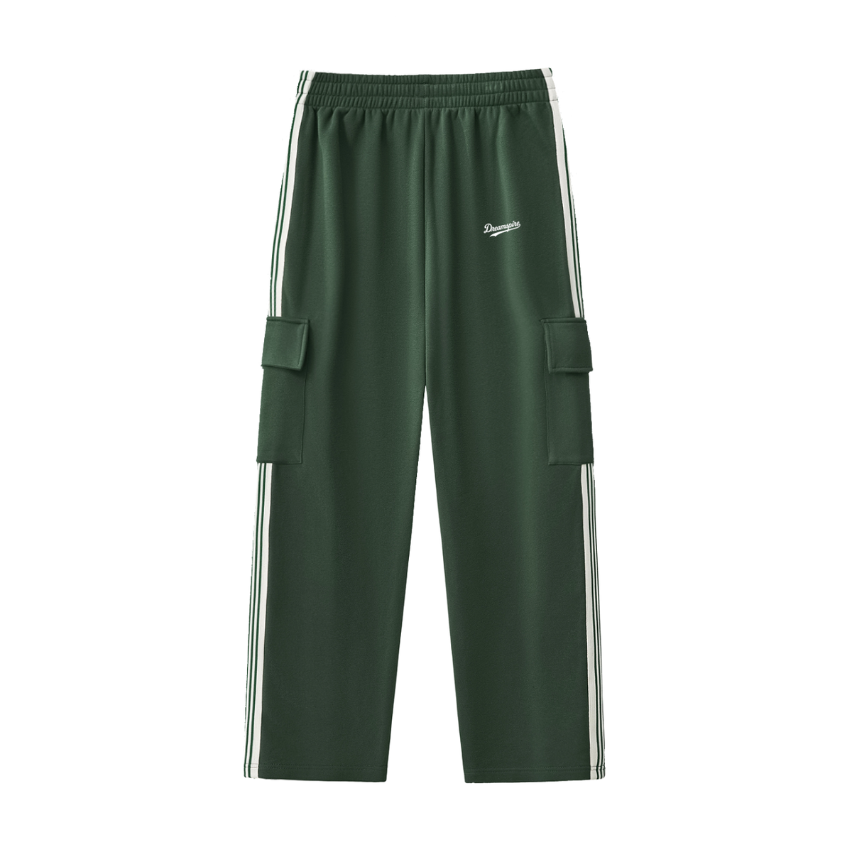Dreamspire Baseball Side Stripe Straight-Leg Pants