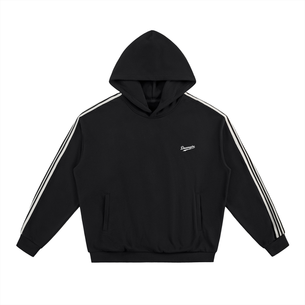 Dreamspire Baseball Side Stripe Drop-Shoulder Hoodie