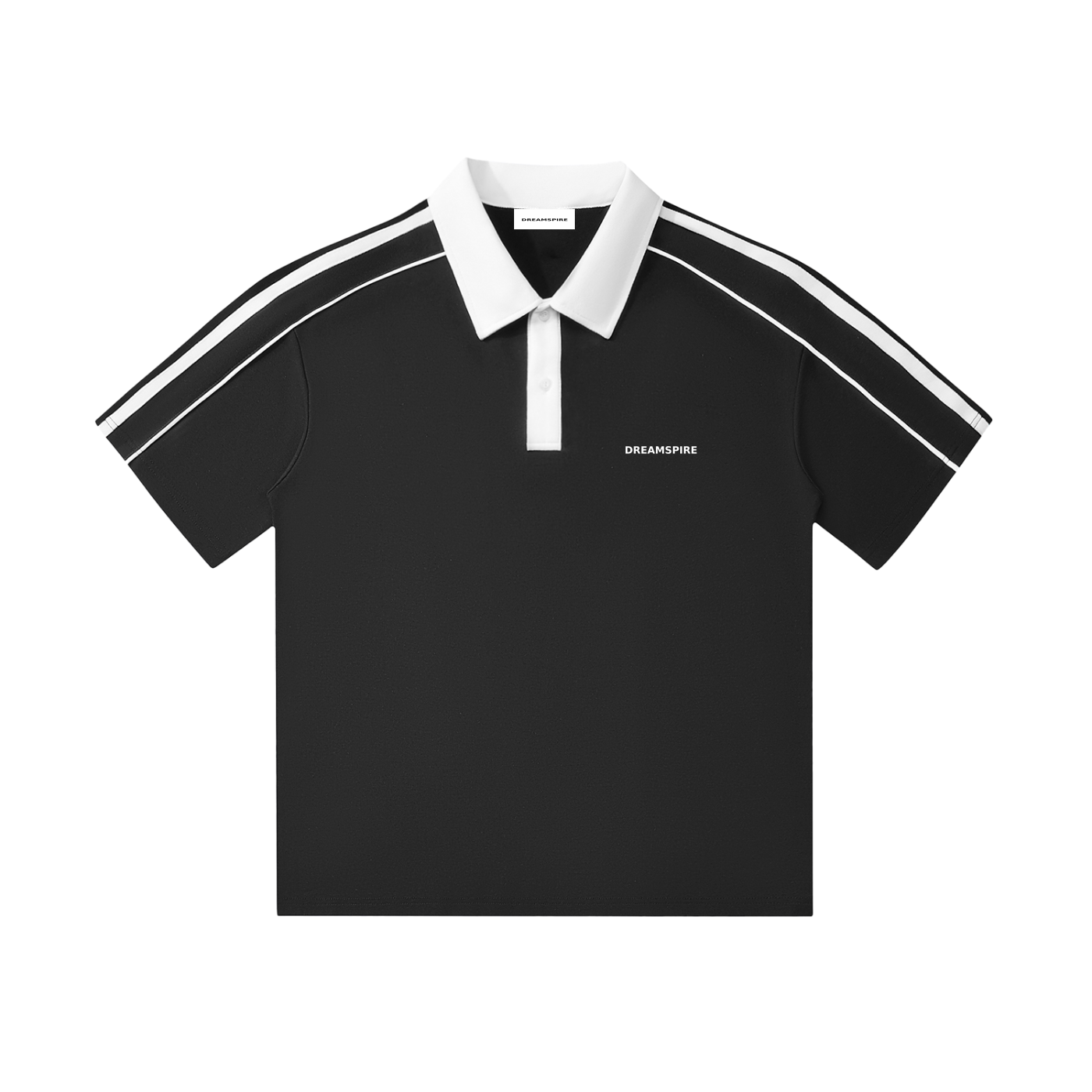 Dreamspire Classic logo Contrast Collar Short-Sleeve Polo Shirt