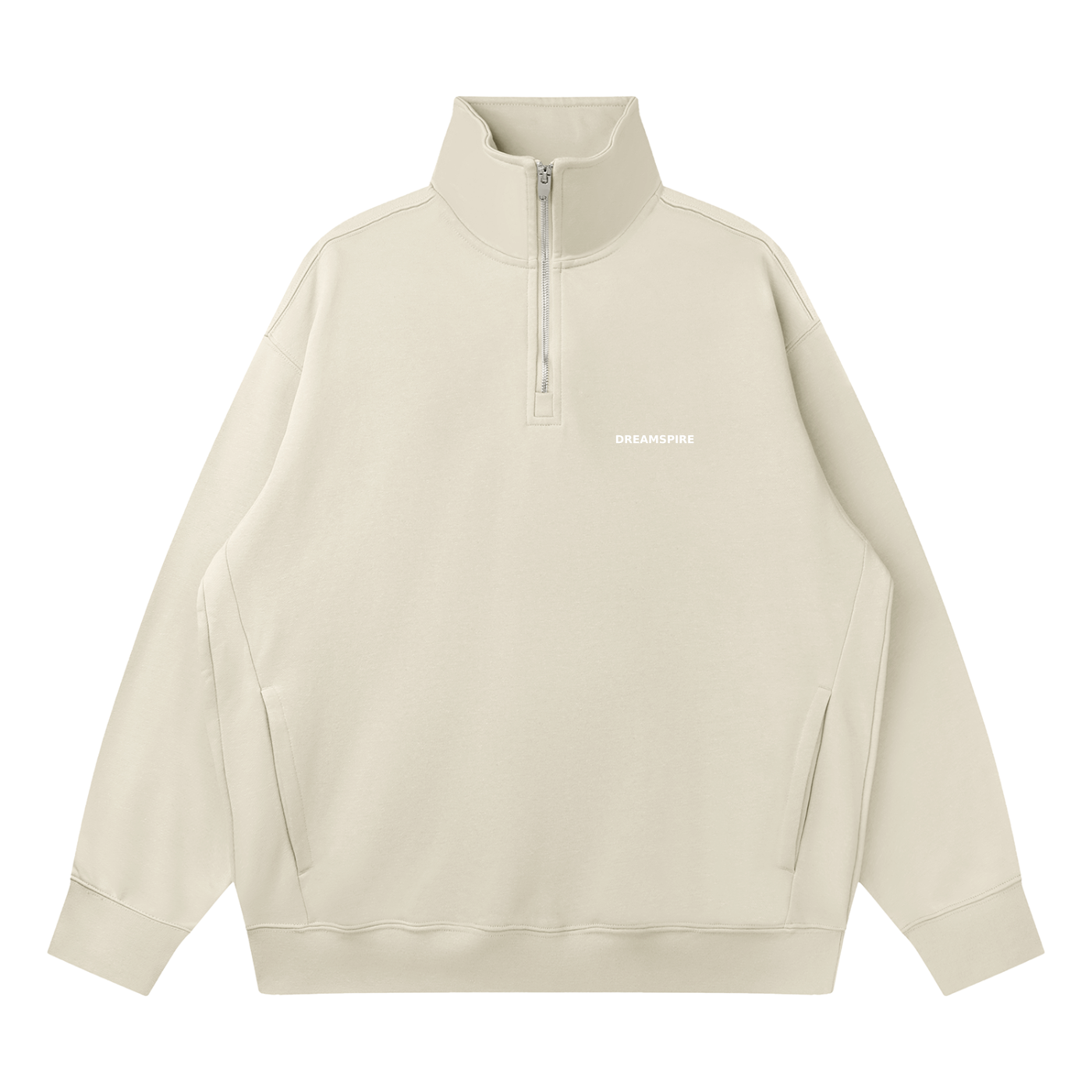 Dreamspire Classic logo Quarter-Zip Drop Shoulder Sweatshirt