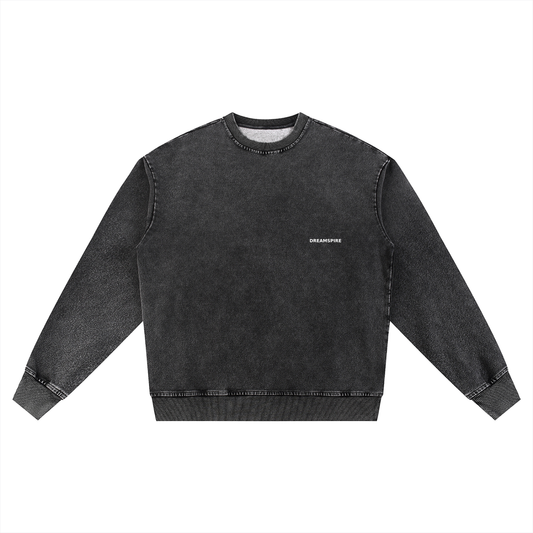 Dreamspire Classic logo Snow Wash Oversized Crewneck Sweatshirt